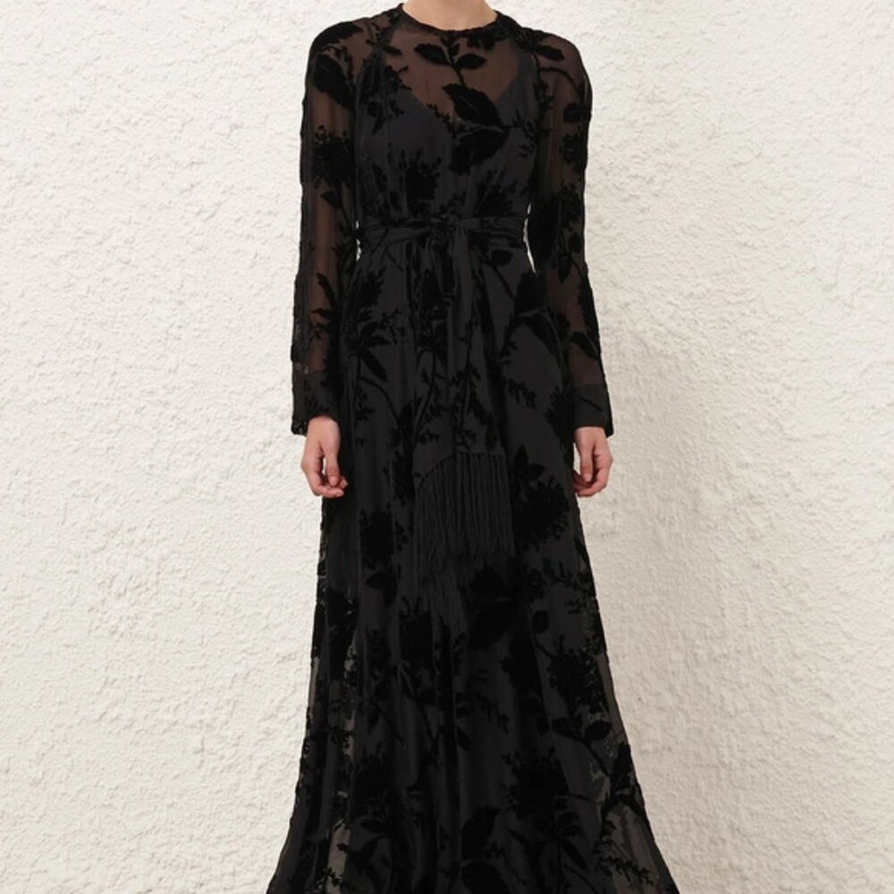 Zimmermann Burnout Sheath Dress